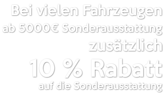 Sonderausstattung Bonus